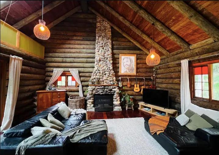 Coromandel Secluded Log Cabin Retreat Hikuai Eksteriør bilde