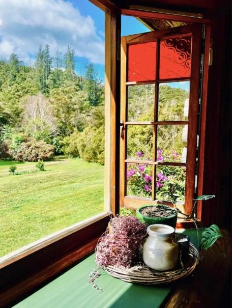 Coromandel Secluded Log Cabin Retreat Hikuai Eksteriør bilde